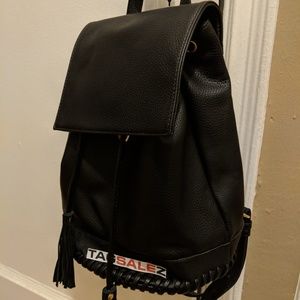 Silence and Noise Black Backpack Drawstring Used